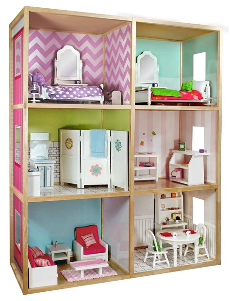 18 doll houses out of metal shelves|target doll house.